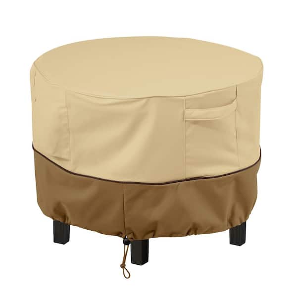 Round Patio Ottoman Side Table Cover, Table Cover For Round Side