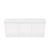 IRIS 17 Qt. Divided Storage Box in Clear 166070 - The Home Depot