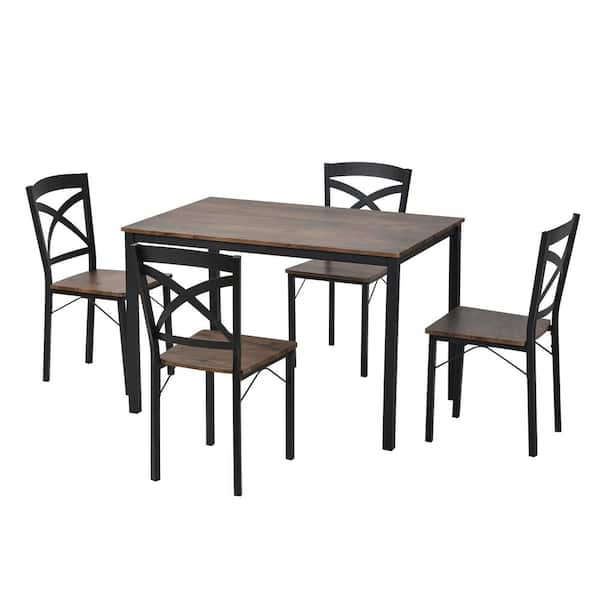 Industrial 4 best sale seater dining table