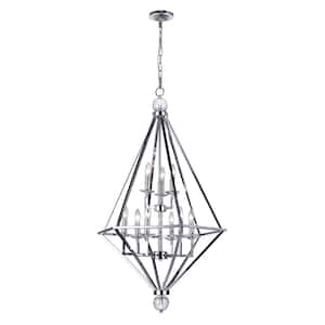 Calista 9 Light Chandelier With Chrome Finish