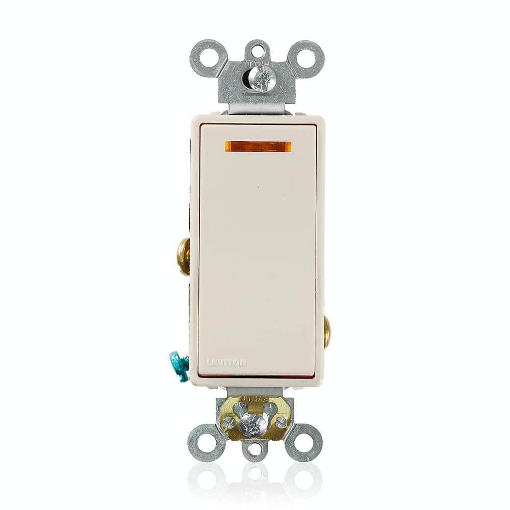 20 Amp Decora Plus Commercial Grade Single Pole Lighted Rocker Switch with Pilot Light, Light Almond 5631-2T price history on PriceWatchPro