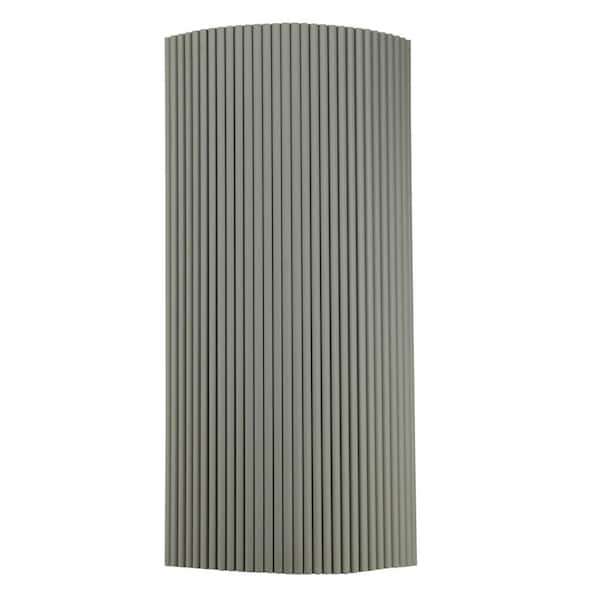 Sample 10 in. x 6 in. x 0.43 in. Wood Half Circle Flexible Multi-Purpose Siding Panel in Alamosa Green (Set of 1pc)