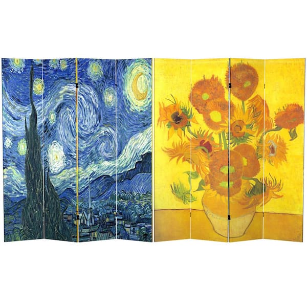 6 ft. Printed 4-Panel Room Divider
