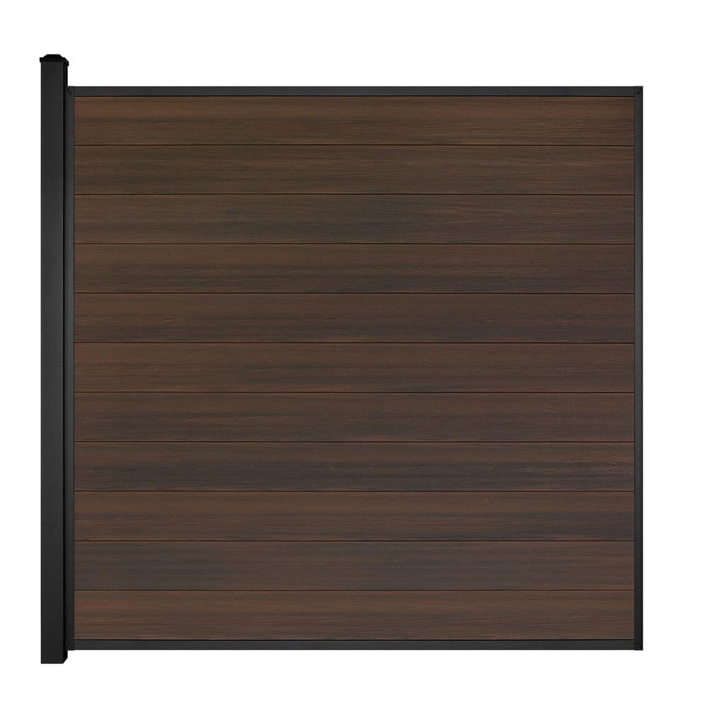 Horizontal Composite Panel Kit 6 ft Mahogany with 1 Post PK309 price history on PriceWatchPro