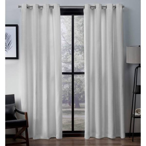 Wint Exclusive Home Chatra Faux Silk Window Curtain Panel Pair with Grommet Top 