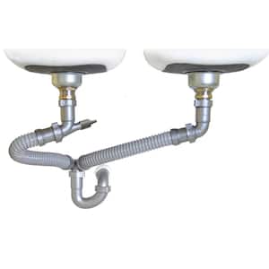 1-1/2 in. All-in-One Drain Kit for Double Bowl Kitchen Sinks