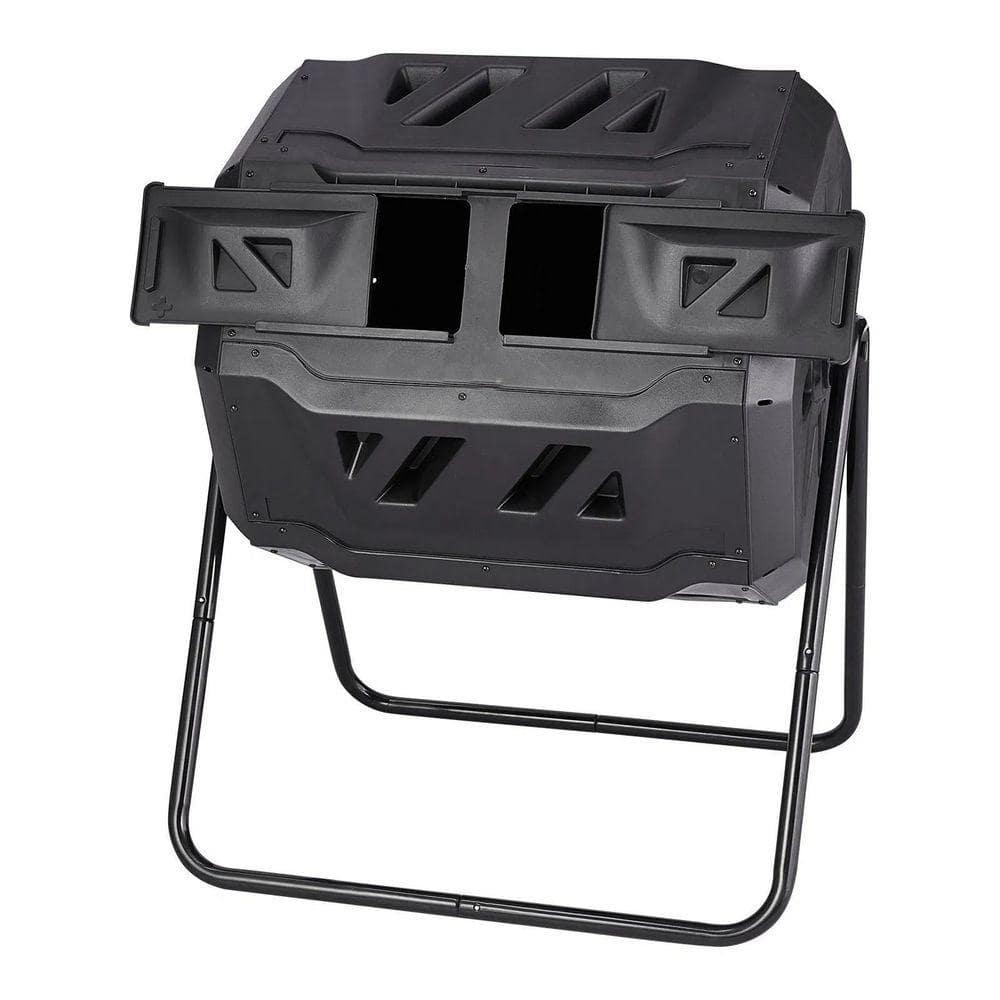 43 Gal. Dual Chamber Outdoor Compost Tumbler with Sliding Doors and Heavy-Duty Steel Frame price history on PriceWatchPro