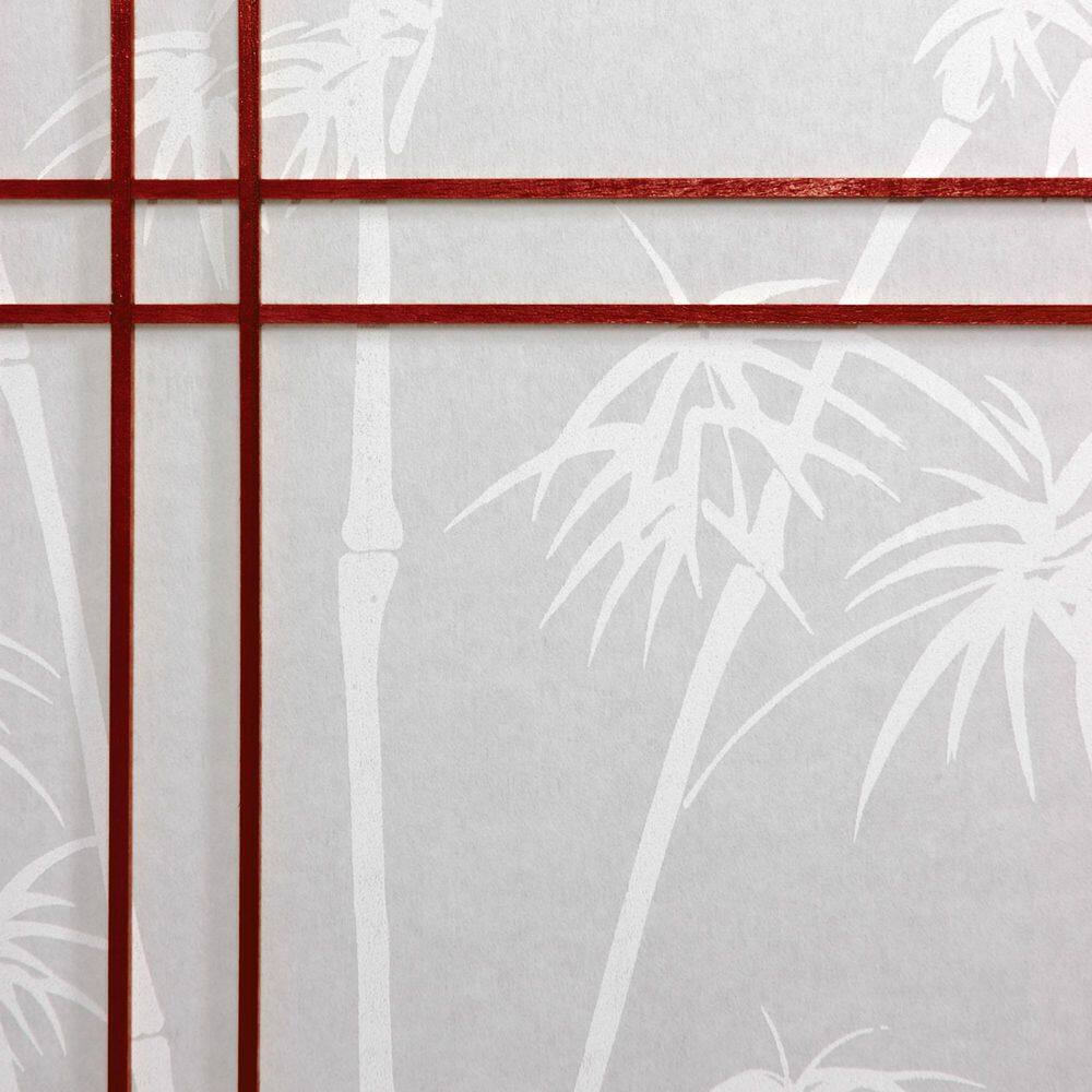 86" Rosewood Bamboo Tree Shoji Room Divider