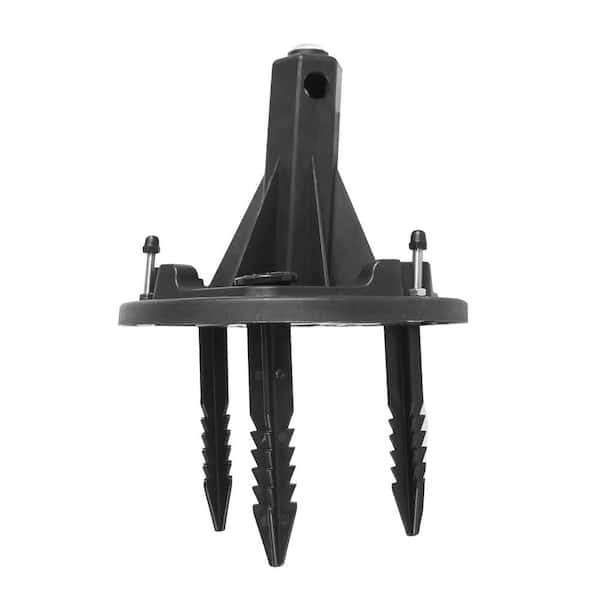 GAMA SONIC 10 in. Solar Lamp Post Installation Kit with EZ-Anchor In-Ground Auger and Built-in Leveling Tool