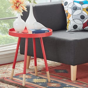 Hanna Red Tray Side Table