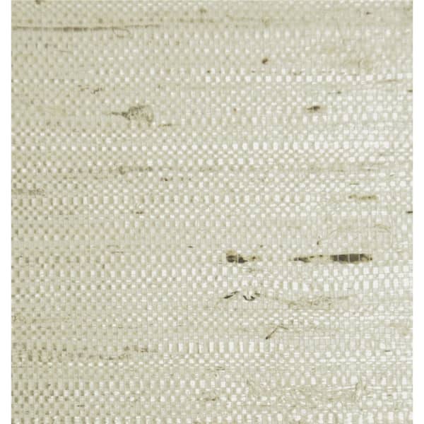 Falkirk Elgin Pearl White Beige Natural Grasscloth Wallpaper (Covers 54 sq. ft.)
