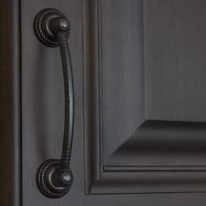 3-3/4 in. Center-to-Center Oil Rubbed Bronze Deco Rope Bow Cabinet Pulls (10-Pack)