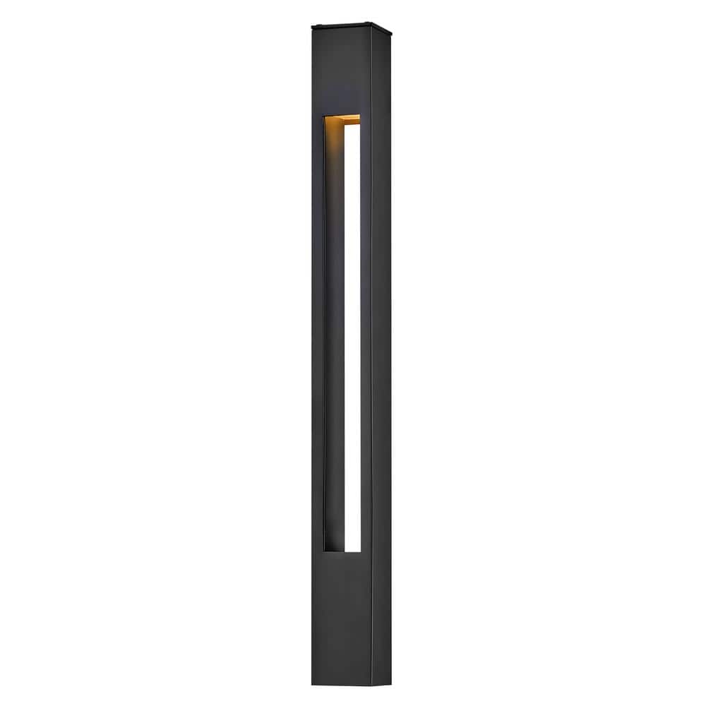 Satin Black 20" Aluminum LED Pathway Bollard Light