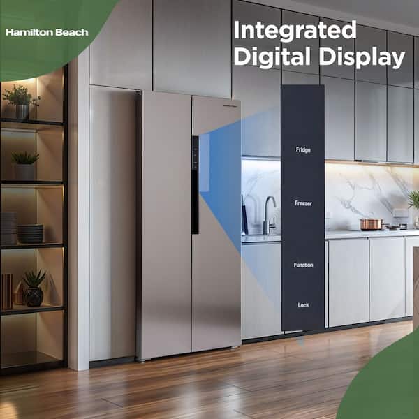 Hi様 Hamilton Beach 15.6 cu. ft. Side By Side VCM Refrigerator in