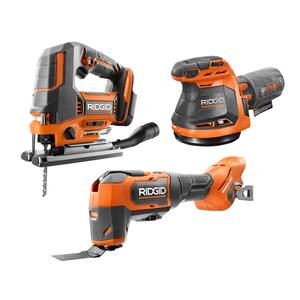 18V Cordless 3-Tool Combo Kit with Brushless Jig Saw, 5 in. Random Orbit Sander and Brushless Multi-Tool (Tools Only)