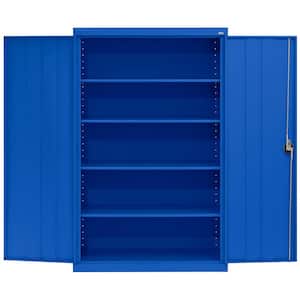 Elite Series Steel Freestanding Garage Cabinet in Blue (46 in. W x 78 in. H x 24 in. D)