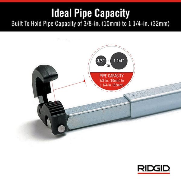 RIDGID 3/8 in. to 1-1/4 in. Adjustable 10 in. to 17 in. Fold Over