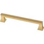 Modern A-Line 5-1/16 in. (128 mm) Brushed Brass Cabinet Drawer Pull