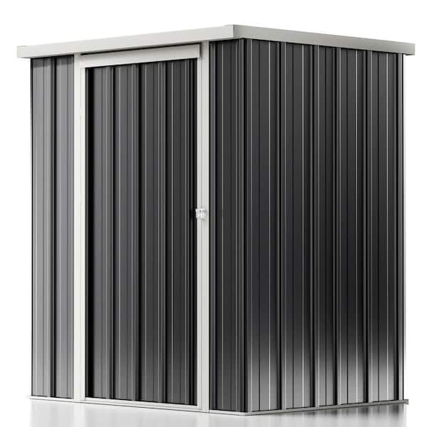VIWAT 4 ft. W x 3 ft. D Metal Outdoor Storage Shed, Tool Shed with Lockable Doors Updated Frame Structure 12 sq. ft.