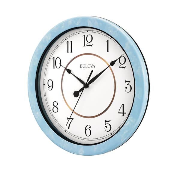 Bulova 10.25 in. H X 10.25 in. W Waterproof Wall Clock with suction C4884 -  The Home Depot
