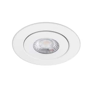 Lotos 6 in. Round Adjustable Tunable CCT New Construction/Remodel Canless White Integrated LED Recessed Light Kit