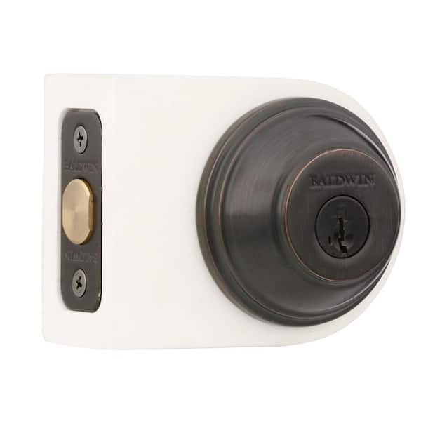 Prestige Venetian Bronze Single Cylinder Round Deadbolt Featuring SmartKey Security