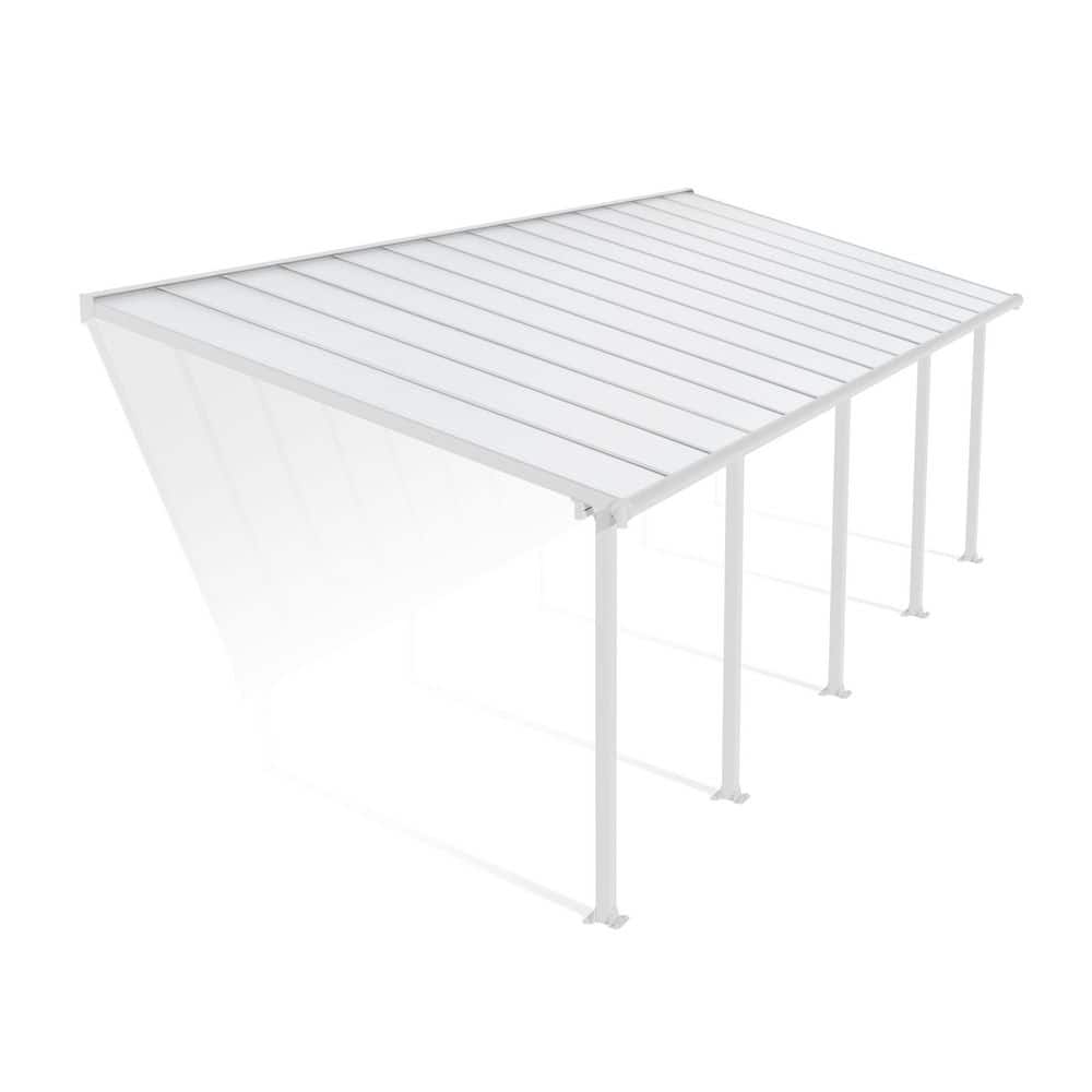 Olympia 10 ft. x 28 ft. White/White Aluminum Patio Cover price history on PriceWatchPro