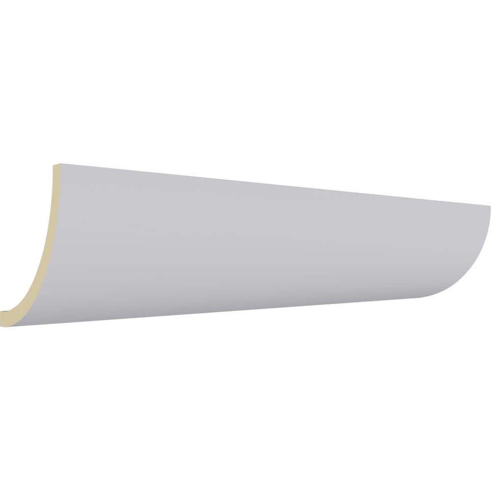 Primed White Polyurethane Geometric Crown Moulding Sample