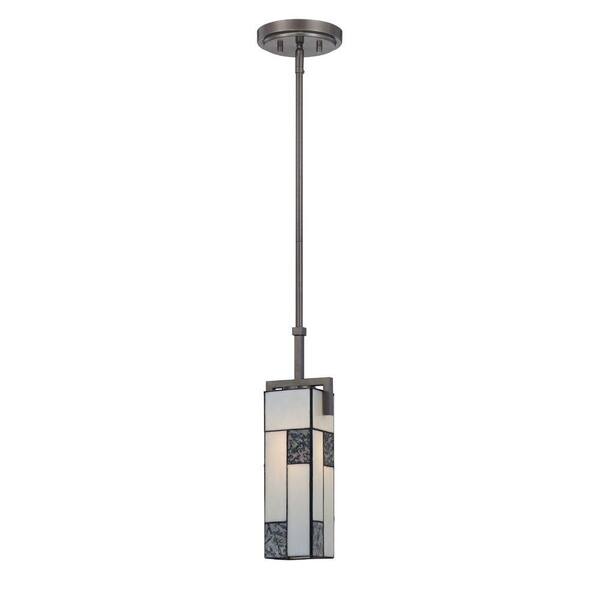 Designers Fountain Bradley 1-Light Charcoal Interior Incandescent Mini Pendant