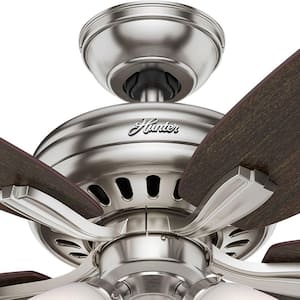 Newsome 52 in. Indoor Brushed Nickel Ceiling Fan with Light Kit