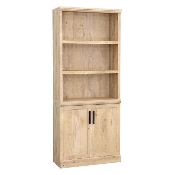 SAUDER Aspen Post 29.291 in. Wide Prime Oak 5-Shelf Standard Bookcase with Doors