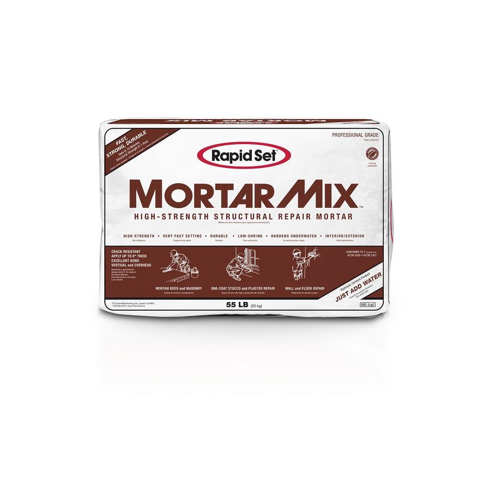 Rapid Set 55 lbs. Mortar Mix 04010055 The Home Depot