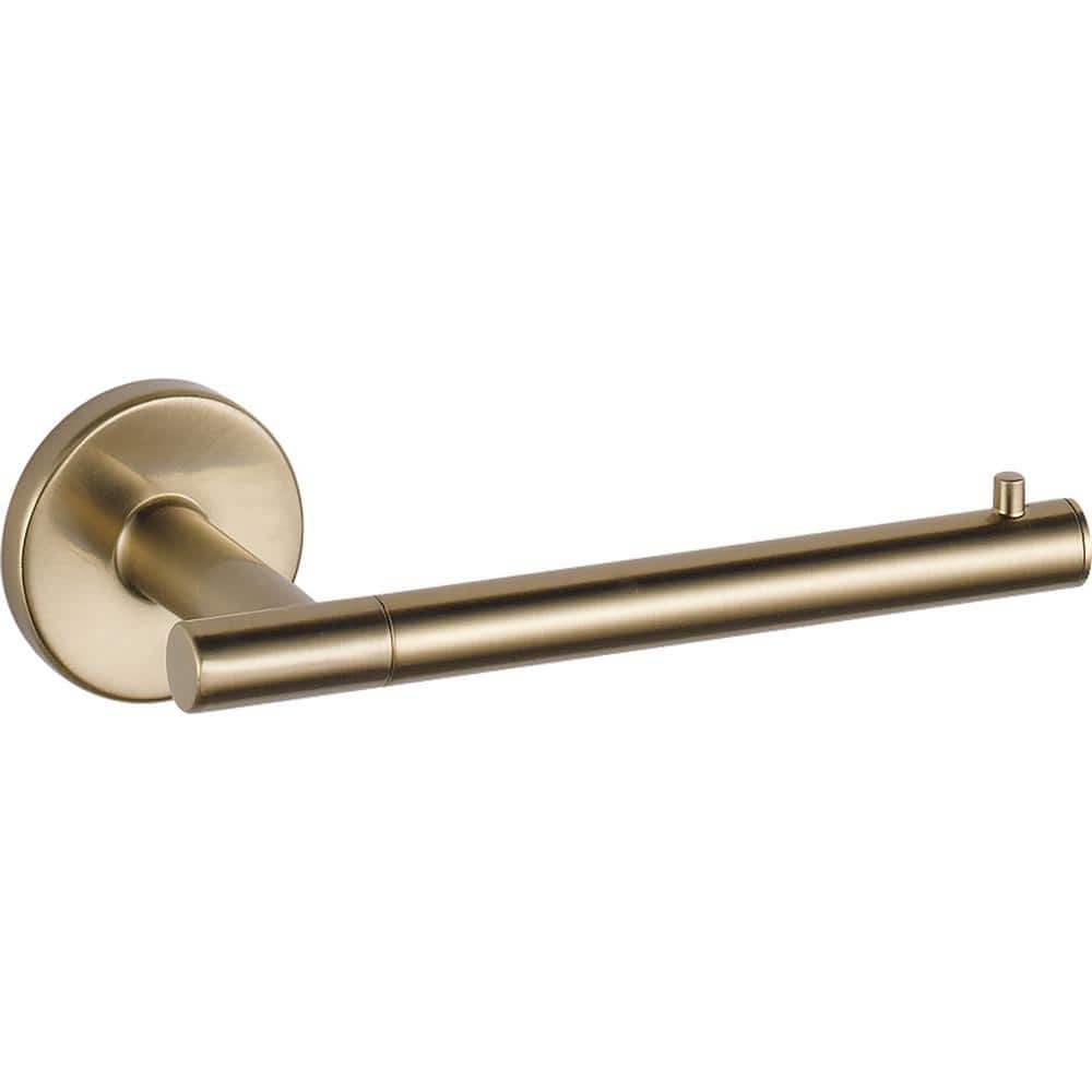 Delta Trinsic Champagne Bronze Surface Mount Single Post Toilet Paper Holder Delta Trinsic Champagne Bronze Surface Mount Single Post Toilet Paper Holder