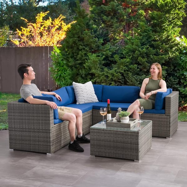 corliving parksville patio sectional set