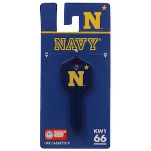 #66 NCAA Navy Key Blank
