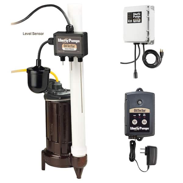 Liberty Pumps ELV 1/2 HP Submersible Complete Sump Pump System with OilTector Control