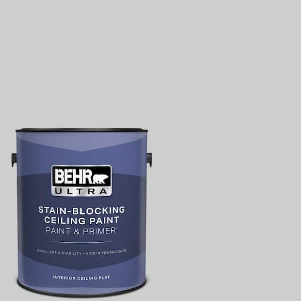 1 gal. #760E-2 Manhattan Mist Ceiling Flat Interior Paint and Primer