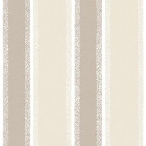 Beige Stripe Matte Non-Pasted Peelable Paper Wallpaper