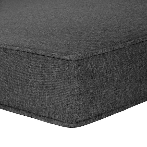 Haven Way 26-in x 23-in 2-Piece Charcoal Deep Seat Patio Chair Cushion in  the Patio Furniture Cushions department at