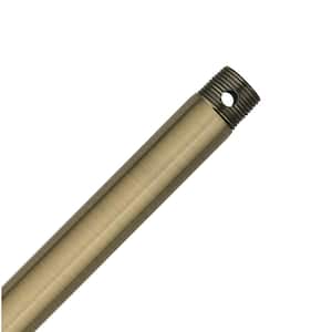 72 in. Antique Brass Extension Downrod for 15 ft. ceilings