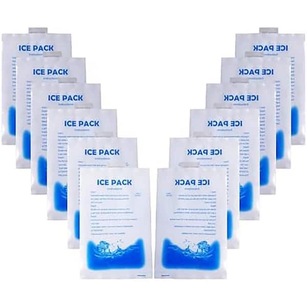 12-Pack Gel Ice Packs for Cooling Vests and Food