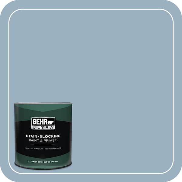 BEHR ULTRA 1 qt. #ECC-32-1 Cloudless Day Semi-Gloss Enamel Exterior Paint & Primer