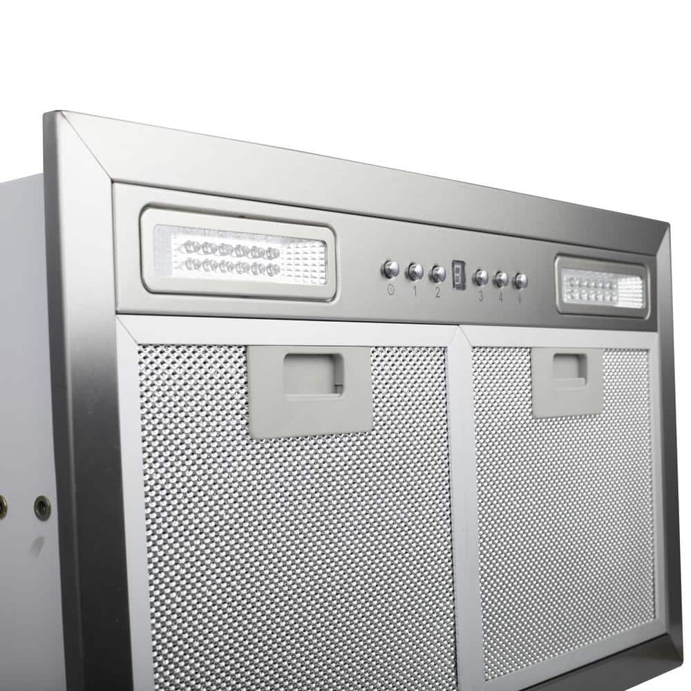 21" Stainless Steel Ducted Range Hood Insert with LED Lighting