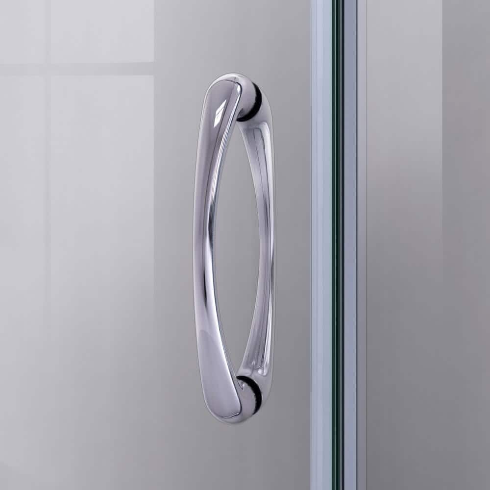 Prime 38" Round Frameless Shower Enclosure with Frosted Glass