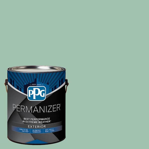 PERMANIZER 1 gal. PPG1139-3 Green Silk Semi-Gloss Exterior Paint
