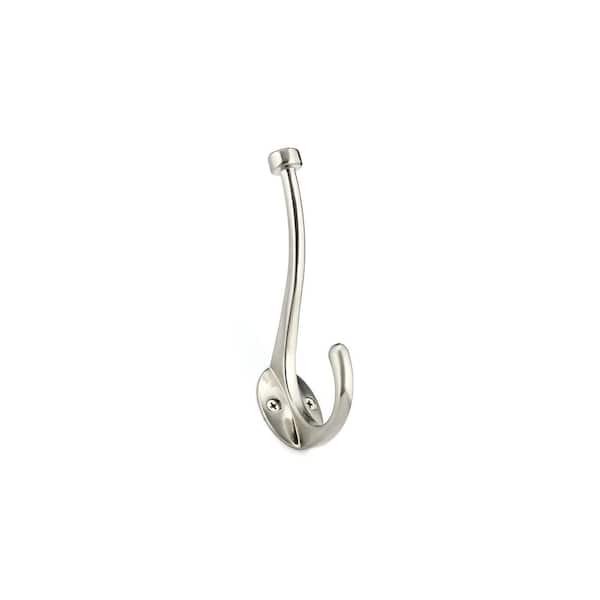 Nystrom 5-13/16 in. (148 mm) Brushed Nickel Transitional Wall Mount Hook