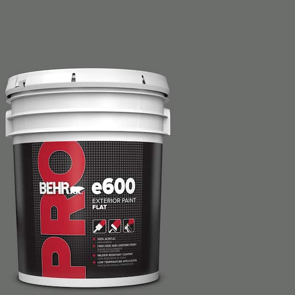 BEHR PRO 5 gal. #PPU25-03 Shadows Flat Exterior Paint