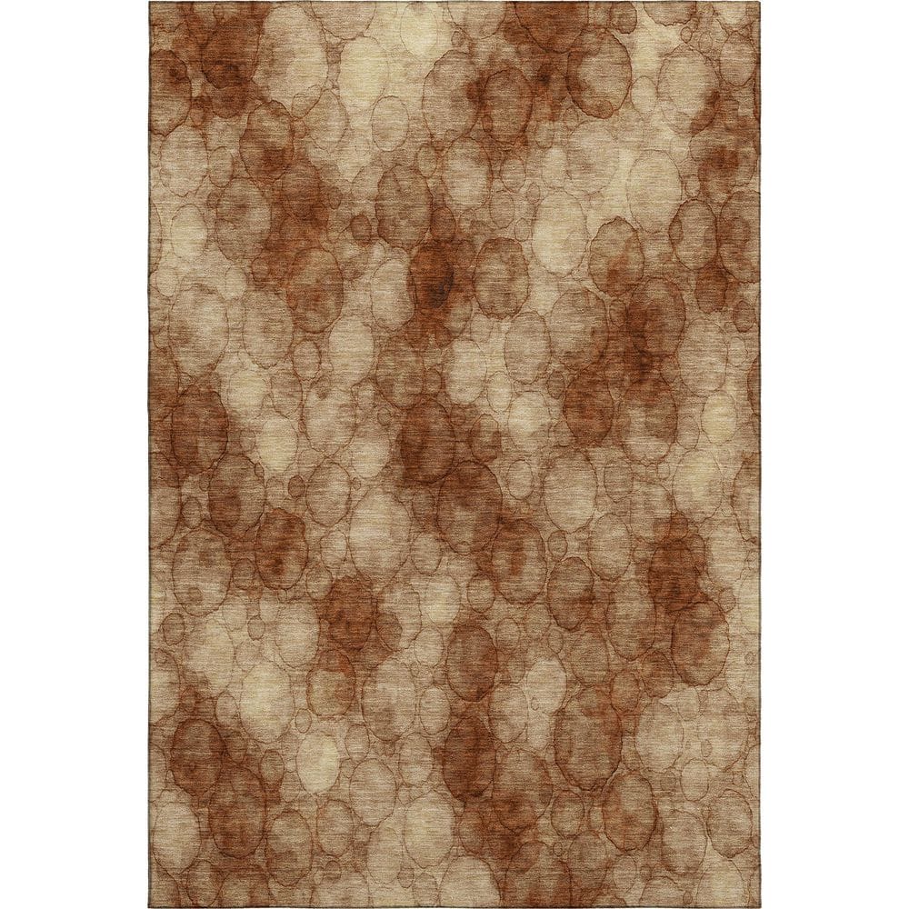Mayfield Premium Machine Washable Abstract AMF2424 Paprika 8 ft. x 10 ft. Area Rug price history on PriceWatchPro