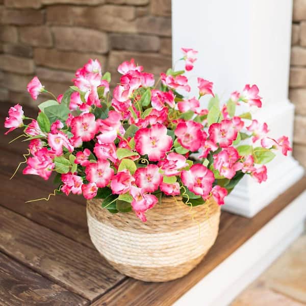 16.3 in. Pink Indoor/Outdoor Artificial Hibiscus CJCT558C3B - The