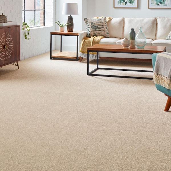 Silver Mane II - Berkshire - Beige 65 oz. Triexta Texture Installed Carpet